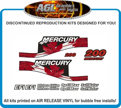 Mercury 200 canadian decal kit - 200,