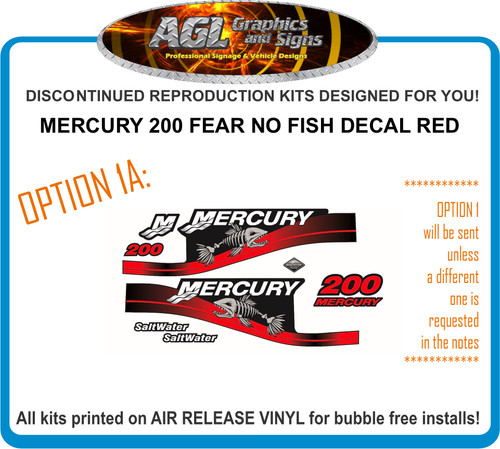 Mercury 200 fear fish - mercury, no
